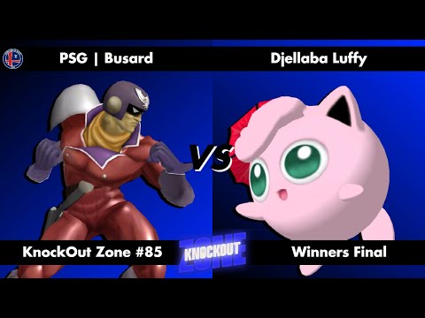 KnockOut Zone #85 - SSBM Winners Final - Busard (Captain Falcon) vs Djellaba Luffy (Jigglypuff)