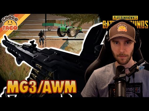 Is MG3/AWM the NEW Best Loadout? - chocoTaco PUBG Solos Gameplay