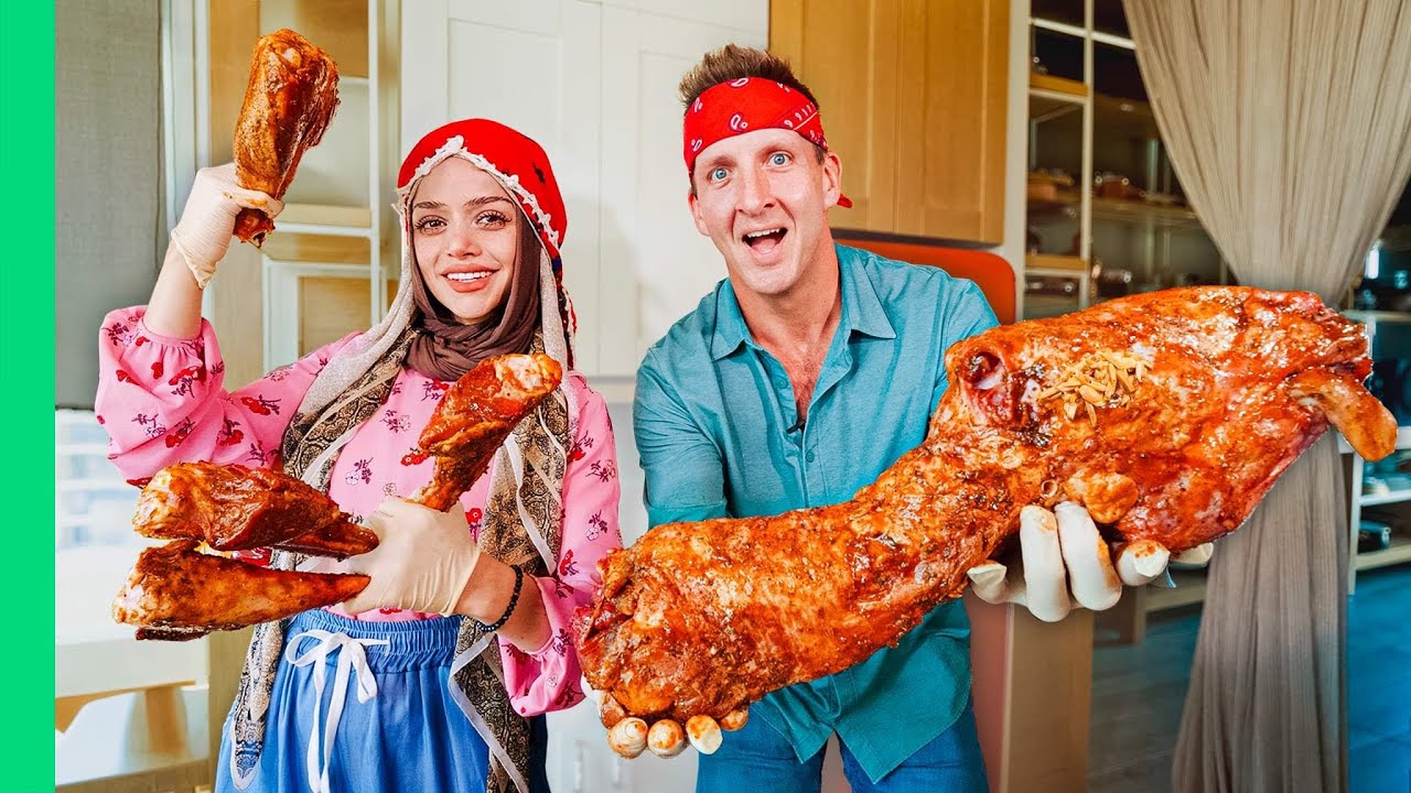 VIRAL Chef Cooks Sheep Head!! Extreme Arab Food in Lebanon!!