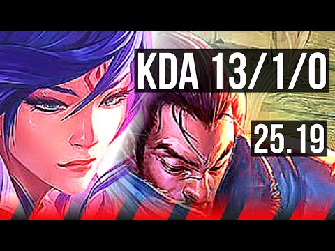 FIORA vs YASUO (TOP) | Rank 3 Fiora, 10 solo kills, Legendary | EUW Challenger | 25.19