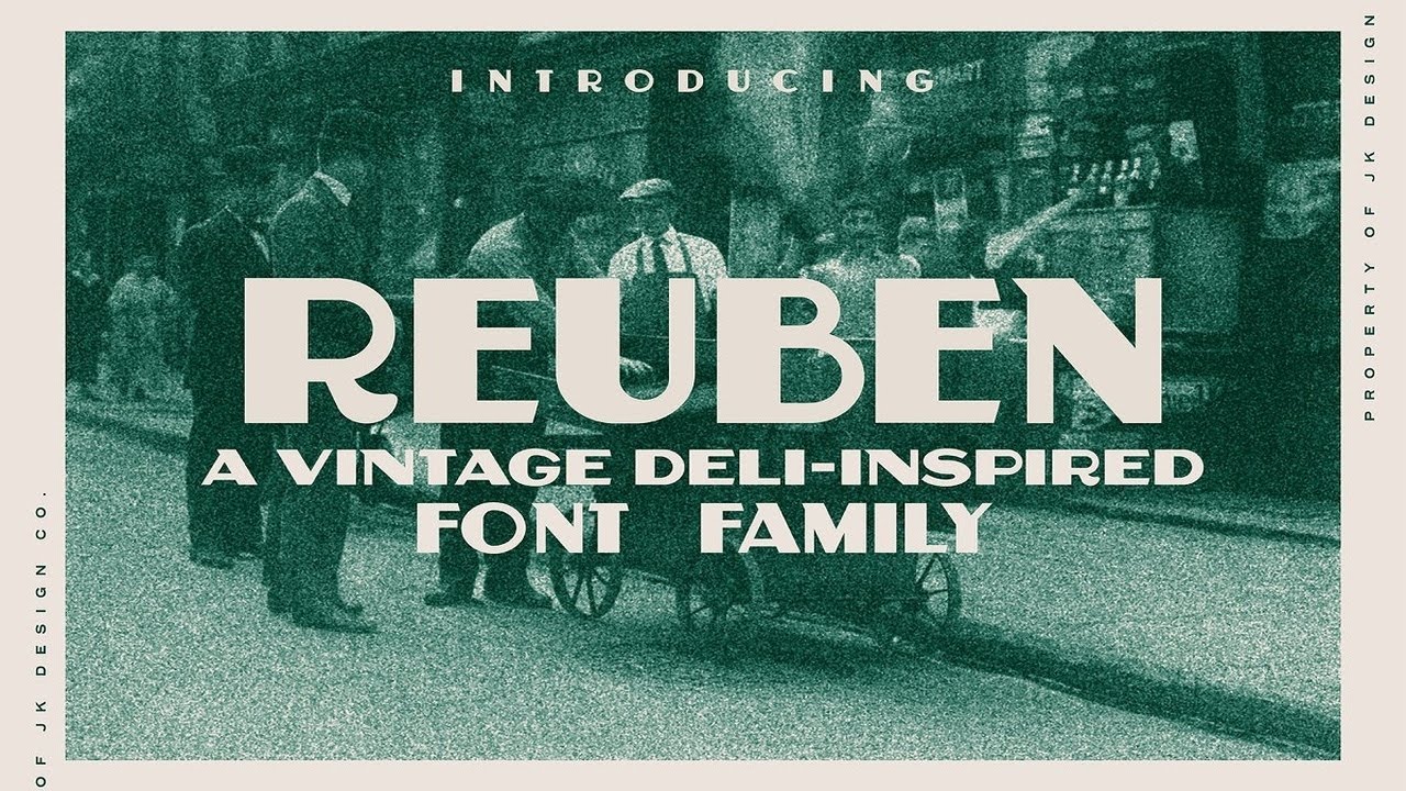 Reuben   A Vintage Display Font Font Free Download
