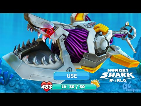 ROBO SHARK All stats maxed! Hungry Shark World