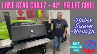 Lone Star Grillz 42″ Pellet Smoker🔥: Uncrate, Season & Burn-In – Detailed Setup 