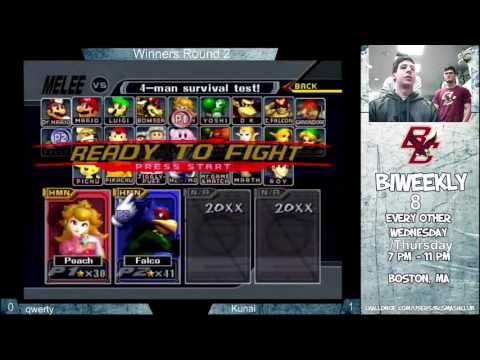 BC Biweekly 8: Winner's Round 2 - Qwerty (Sheik/Peach) vs. Kunai (Falco)