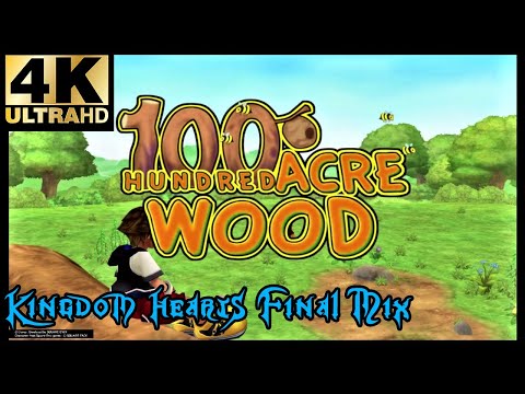 Kingdom Hearts: Final Mix - 100 Acre Woods (All Cutscenes) [4K]
