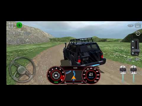 Off-roading a SUV pajero in REAL DRIVING SIM  Rough road challenge.