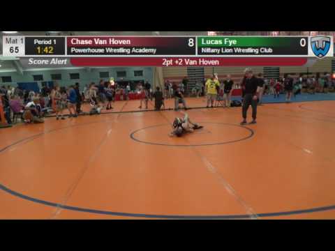 4203 Novice 65 Chase Van Hoven Powerhouse Wrestling Academy vs Lucas Fye Nittany Lion Wrestling Club