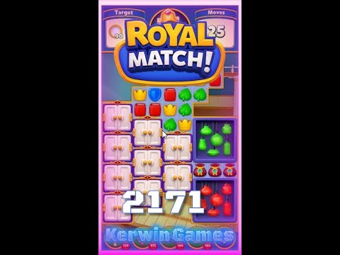 Royal Match Level 2171 - No Boosters Gameplay