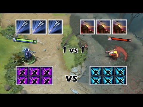Drow Ranger vs Sniper | Yasha and Kaya vs Kaya and Sange | 1v1 Battle | Who win??