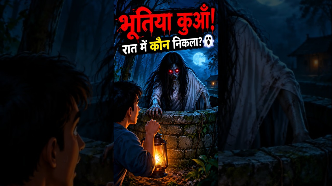 भूतिया कुएँ का रहस्य 😱👻 | रात में कुएँ के पास कौन था? | Hindi Horror story #shorts