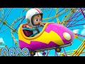 ROLLER COASTER Safety! | ARPO The Robot | Funny Kids Cartoons | Kids TV Full Episode Compilation