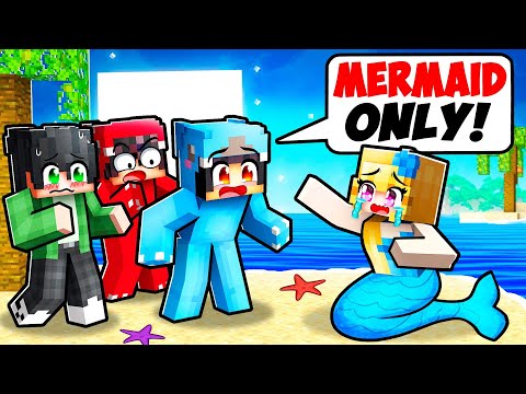 ONE MERMAID on a BOYS ONLY Island!