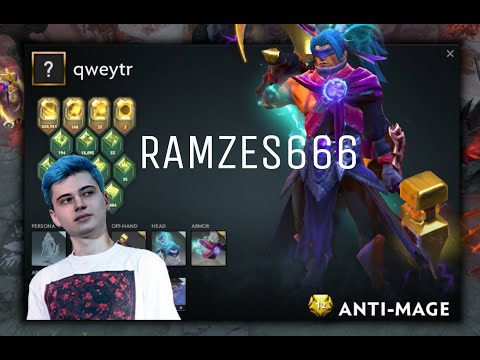 RAMZES666 - ANTI-MAGE - SAFELANE | Free Taunt | DOTA2 GAMEPLAY