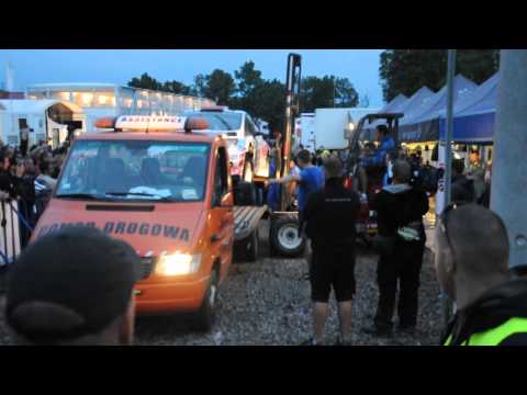 Robert Kubica - serwis sobota Rajd Polski, naprawa uszkodzeń