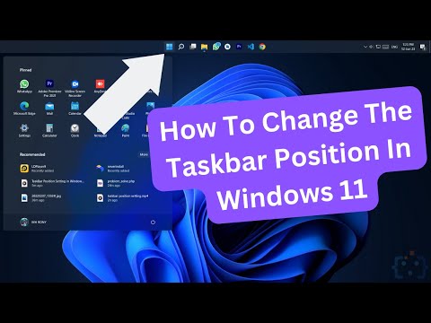 How To Change The Taskbar Position In Windows 11? #code_camp_bd #win11 ...