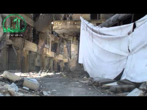 تسلل مقاتلي لواء السلام في جبهة حي صلاح الدين في حلب