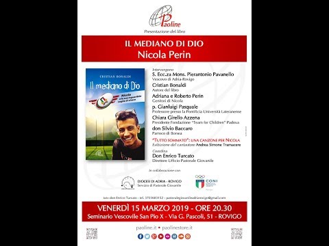 Andrea Simone Tramacere "Tutto sommato", canzone per Nicola Perin