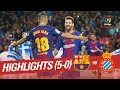 Highlights FC Barcelona vs RCD Espanyol (5-0)