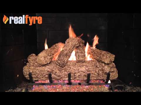 Peterson Rustic Oak Gas Logs Video