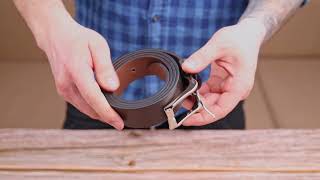 Стильний брючний чоловічий ремінь із натуральної шкіри Grande Pelle 21449 коричневий