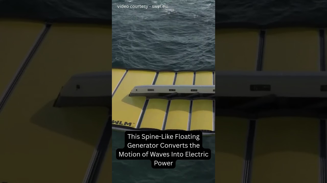 This Floating Machine Creates Electricity from Waves 🌊