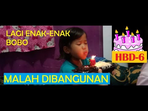 DIKASIH KEJUTAN PAS LAGI BOBO-SELAMAT ULANG TAHUN VIBI KE 6 || VIBI KIDS CHANNEL