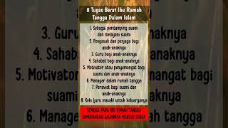 Download lagu TUGAS BERAT ISTERI ATAU IBU RUMAH TANGGA DALAM ISLAM #islam #storyislami #isteri #shorts mp3