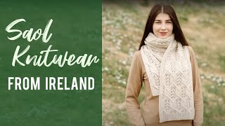 White Lambswool Draped Shawl Related Video Thumbnail