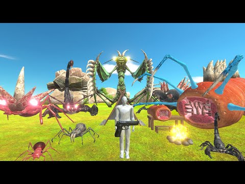 Jurassic World Evolution Camping 56 - Hunting Found Mutant Giant Invertebrates Animal Revolt Battle