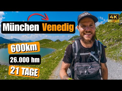 Zu Fuß über die Alpen von München 🇩🇪 nach Venedig 🇮🇹