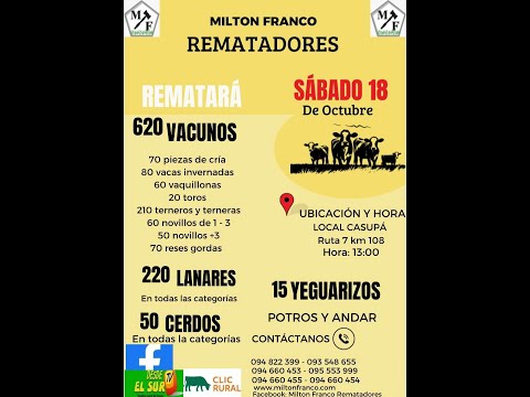 18/10/2025 Local Casupá - Florida - Feria mensual - Milton Franco