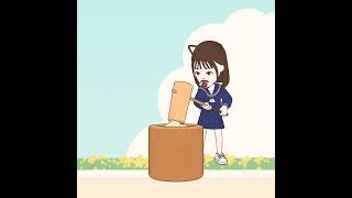ひげ付きの女の子。