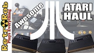 Atari 2600 Retro Console, Games and Accessories Auction Haul. Big box o' stuff!