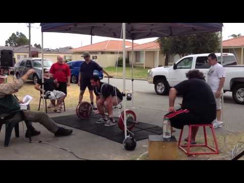 Paul - Deadlift - Attempt 3 - 200kg @ 96kg - 2012 WA CAPO State Title Qualifier