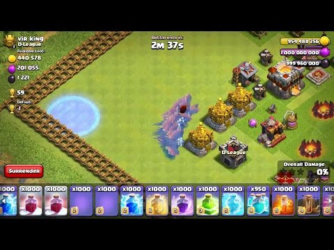 UNLIMITED DRAGON AND CLONE SPELL TH11 VS TH11 TROLL BASE MUST WATCH ( LIKE FOR MORE)