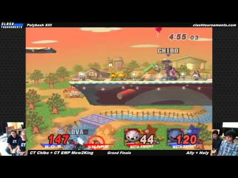 Polybash XIII - CT EMP Mew2King + CT Chibo vs Ally + Holy - Grand Finals - SSBB