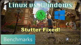 Hogwarts Legacy: Linux vs. Windows Benchmarks & Stutter Fix (EN) | RX 9070 XT (Bazzite 43)