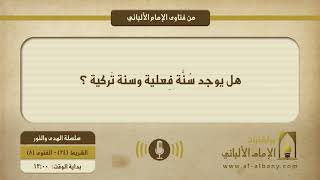 هل يوجد سُنَّة فِعلية وسنة تَركية ؟