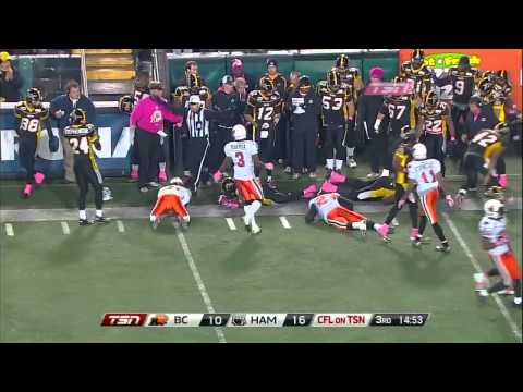 CFL Recap: B.C. 10, Hamilton 42 - October 22, 2011