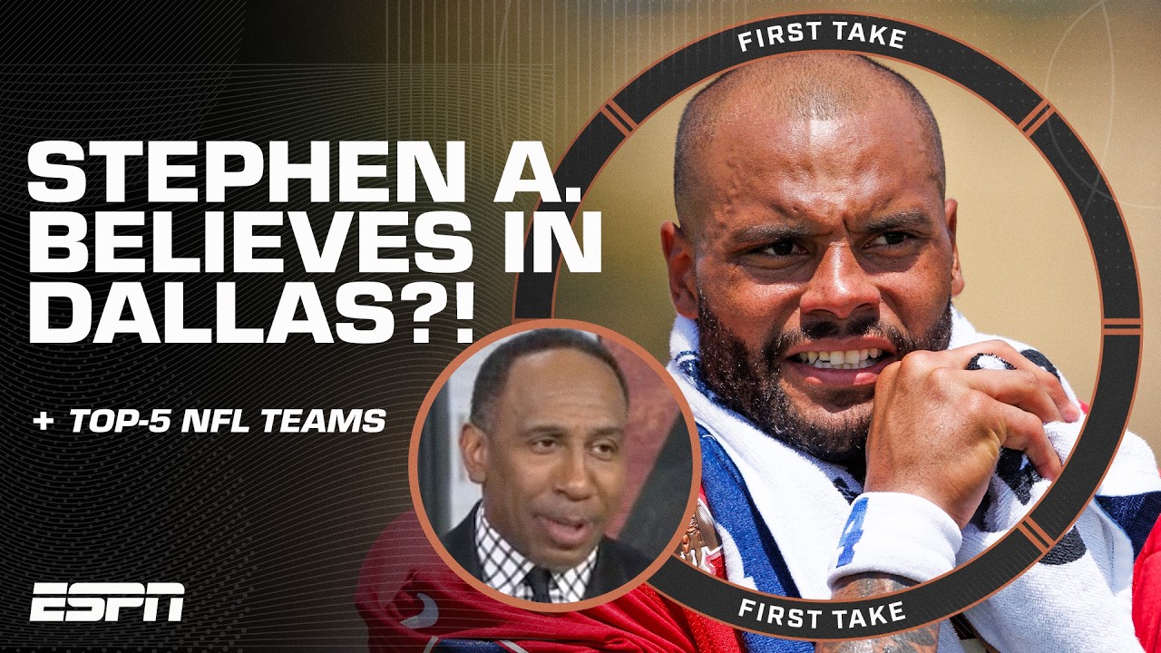 Stephen A. is PUTTING the Dallas Cowboys on Chris Canty’s top-5 NFL teams list?! 🤯 | First Take