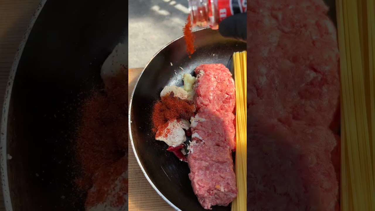 悪魔のまぜパスタ作ってみた結果... #shorts