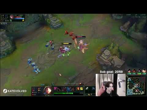Katevolved solo kills Irelia with hail of blades. (new meta???)