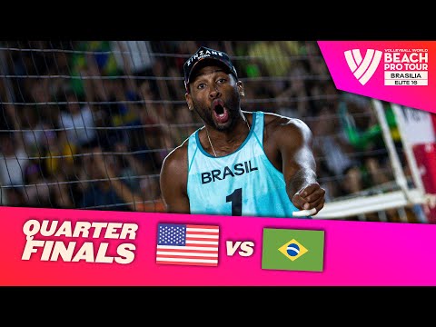 Partain/Benesh vs. Evandro/Arthur - Quarter Finals Highlights | Brasilia 2024 #BeachProTour