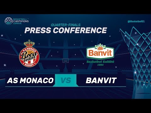 AS Monaco v Banvit - Press Conference - Basketball Champions League 2017-18