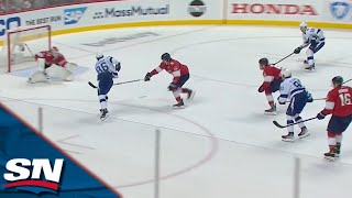 Nikita Kucherov Makes Nice Move To Elude Aaron Ekblad, Sets Up Corey Perry For Tap-In Goal by Sportsnet Canada