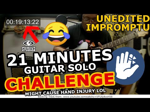 21 Minutes Guitar Solo Challenge | Squier by Fender Affinity Slick Silver