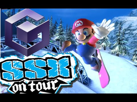 SSX on Tour (GameCube) Mario Gameplay - On Peak