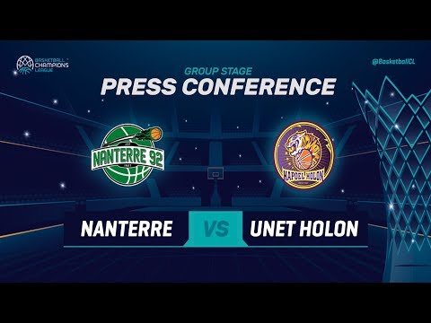 Nanterre 92 v UNET Holon - Press Conference - Basketball Champions League 2018-19