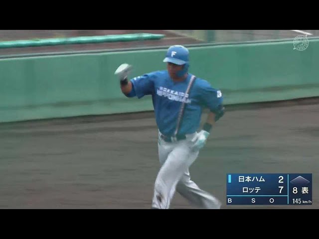 【ファーム】本日2本目は衝撃のバックスクリーン越え!! ファイターズ・速水隆成が超特大の4号ソロホームラン!!  2022年8月20日  千葉ロッテマリーンズ 対 北海道日本ハムファイターズ