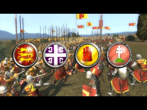 Medieval 2 Total War Online Battle #138 (FFA) - A Clash of four Armies